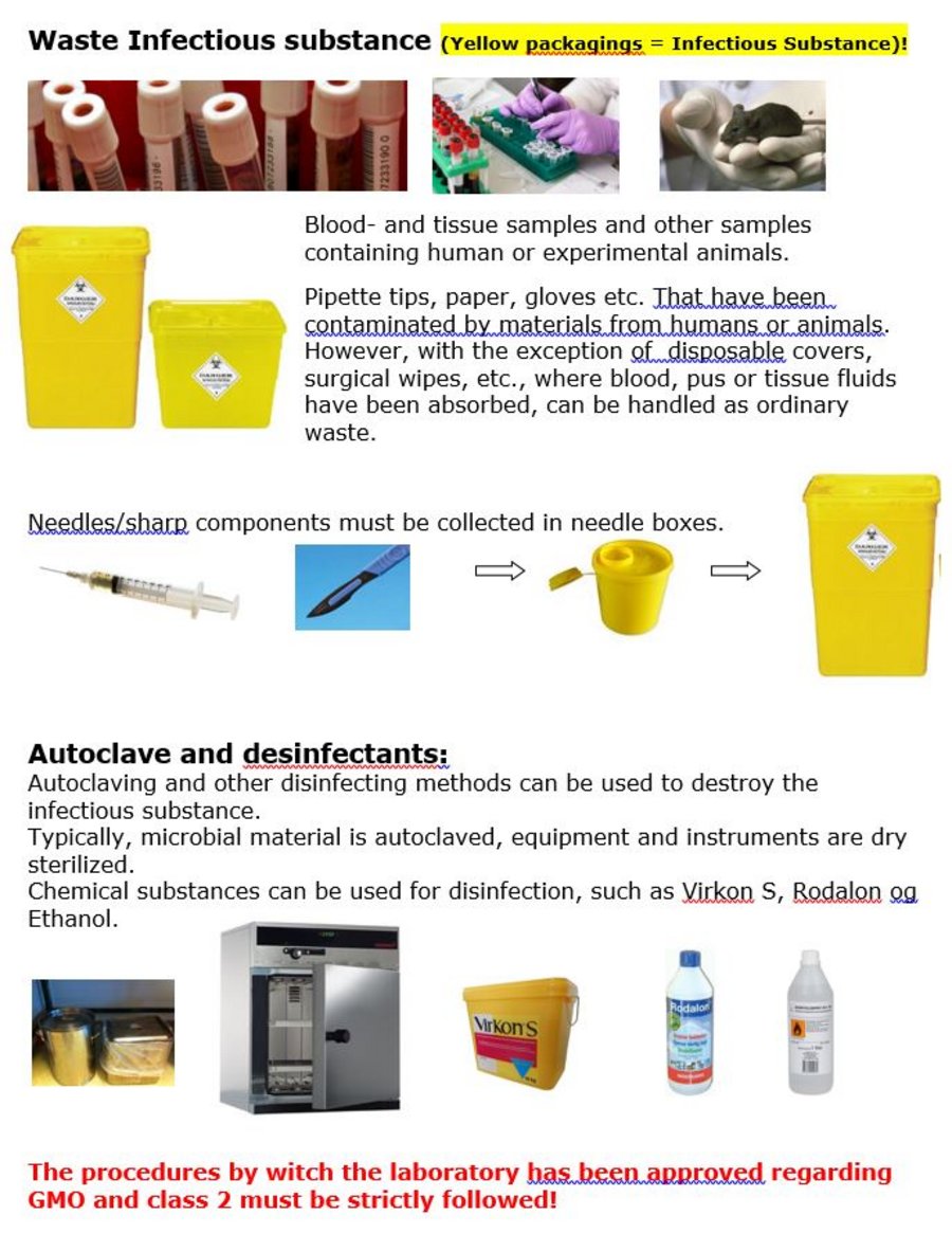 waste infectious substances